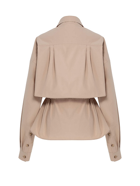 Бежевая хлопковая рубашка, 3 Бежевая хлопковая рубашка, 3