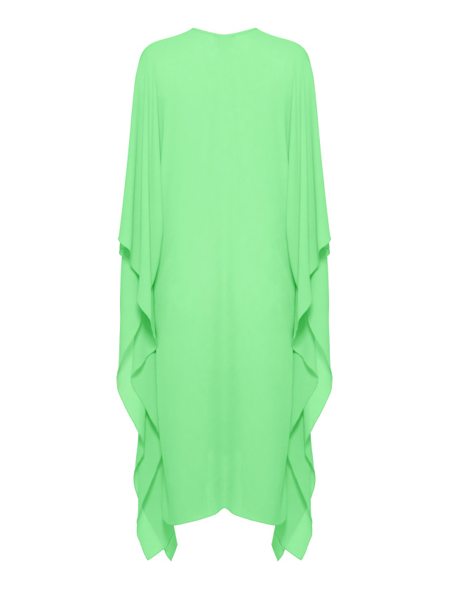 Зеленое платье-туника из шифона, 2