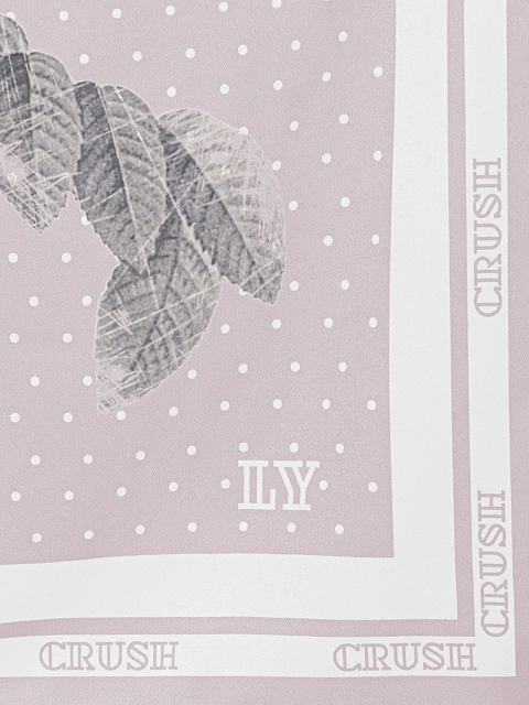 Розовый платок с принтом Crush, 2 Розовый платок с принтом Crush, 2