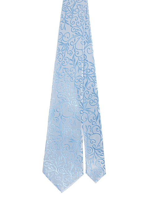 Голубой галстук с узором, 1