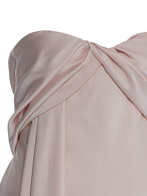 Розовое платье-макси из крепа, 6