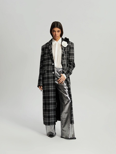 Белое колье-чокер с розой, 7