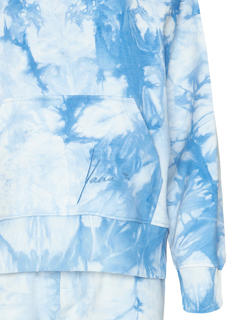 Голубой хлопковый костюм Tie-Dye, 3 Голубой хлопковый костюм Tie-Dye, 3