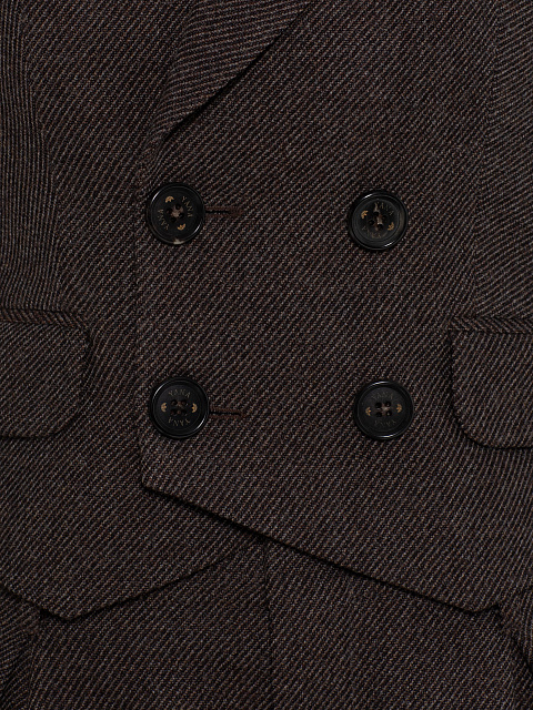 Коричневый шерстяной костюм-двойка, 5 Коричневый шерстяной костюм-двойка, 5