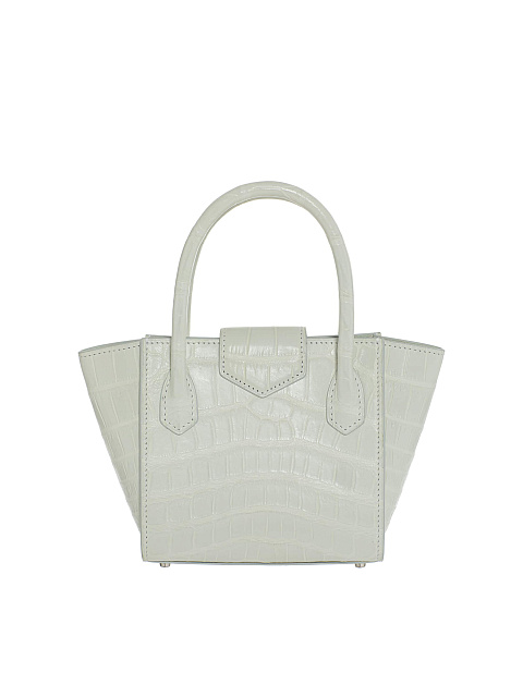 Белая сумка из кожи крокодила, 3