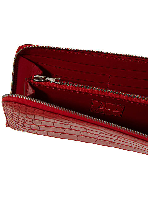 Красный кошелек из кожи крокодила, 4