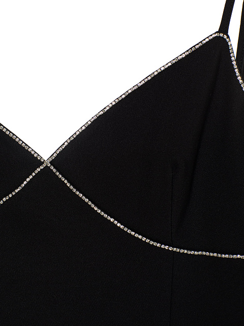 Черное платье-миди с белой юбкой-баллон, 3 Черное платье-миди с белой юбкой-баллон, 3