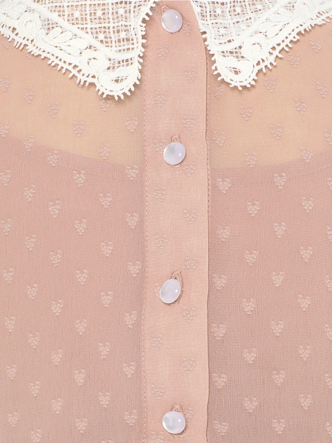 Бежевое детское платье из шифона с кружевным воротником, 5 Бежевое детское платье из шифона с кружевным воротником, 5