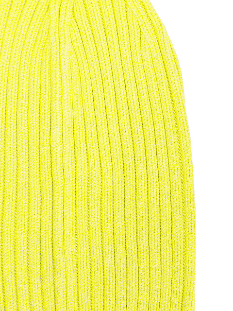 Желтый комплект из шапки и митенок, 2