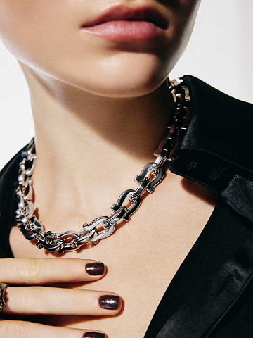 Колье-цепь из белого золота, 2