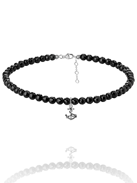 Колье-чокер из турмалина с кулоном из серебра, 1