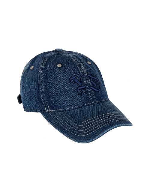 Синяя джинсовая кепка с вышивкой, 1