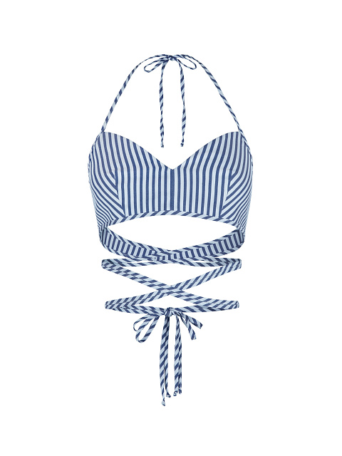 Темно-синий хлопковый сет из бра и рубашки, 5