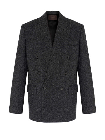 Серый жакет из шерсти, 1