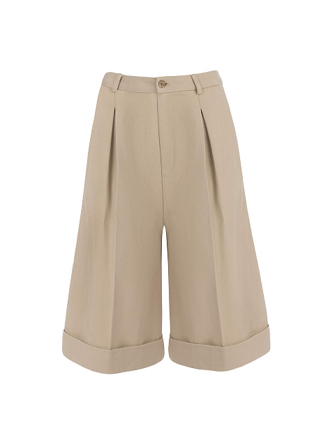 Песочные шорты-бермуды из джинсовой ткани, 1