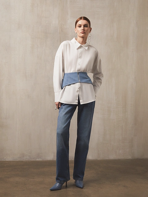 Белая рубашка из хлопка, 5 Белая рубашка из хлопка, 5