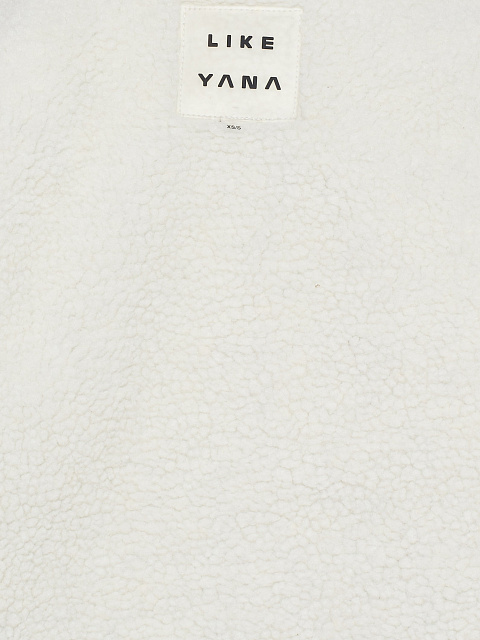 Коричневая укороченная дубленка из эко-меха, 4