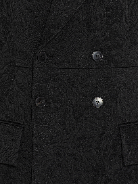 Пальто из жаккарда с мехом, 4