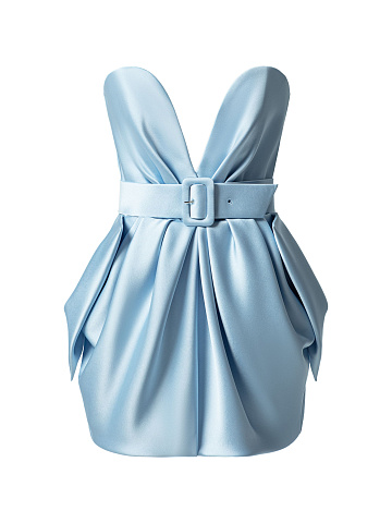 Голубое платье-мини, 1