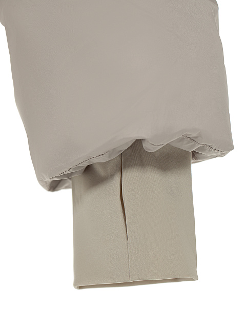 Серый унисекс пуховик с капюшоном, 7