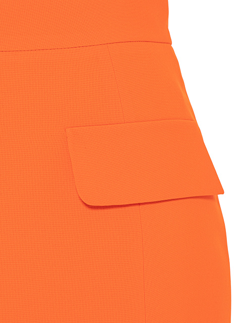 Оранжевый костюм-двойка с юбкой-миди, 5 Оранжевый костюм-двойка с юбкой-миди, 5