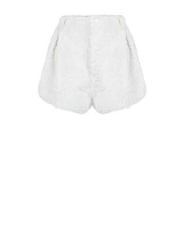 Белые шорты из меха козлика, 1