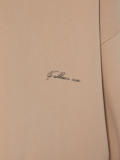 Бежевый спортивный костюм из футера, 4