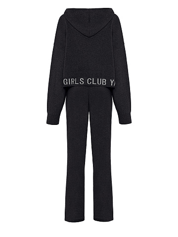 Темно-серый костюм из кашемира Hot Girls Club, 2