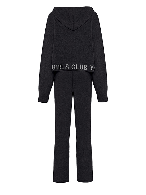 Темно-серый костюм из кашемира Hot Girls Club, 2