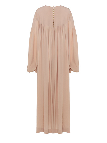 Бежевый костюм-двойка с вышивкой, 2