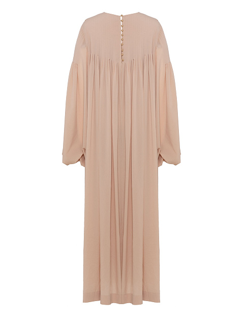 Бежевый костюм-двойка с вышивкой, 2