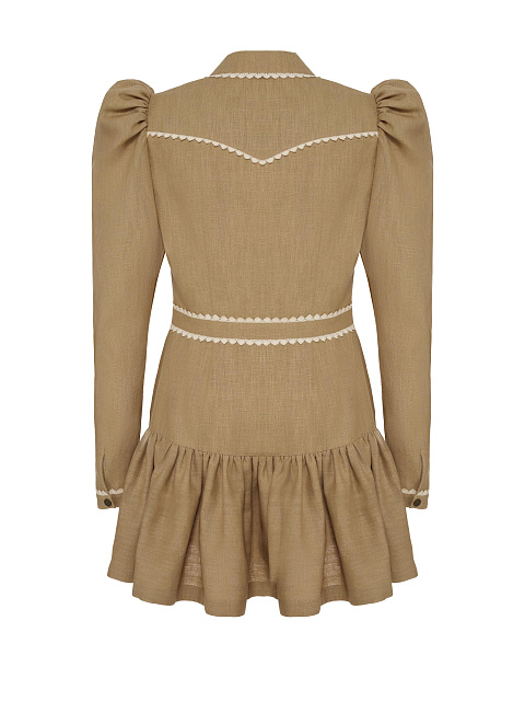 Льняное платье-мини, 2