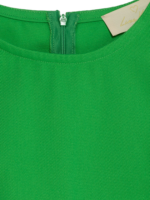 Зеленое платье-мини из денима, 3 Зеленое платье-мини из денима, 3