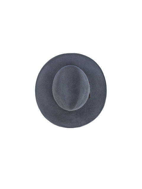 Серо-голубая фетровая шляпа с цепочкой, 3 Серо-голубая фетровая шляпа с цепочкой, 3