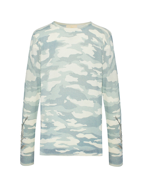 Кашемировый пуловер с вышивкой, 1