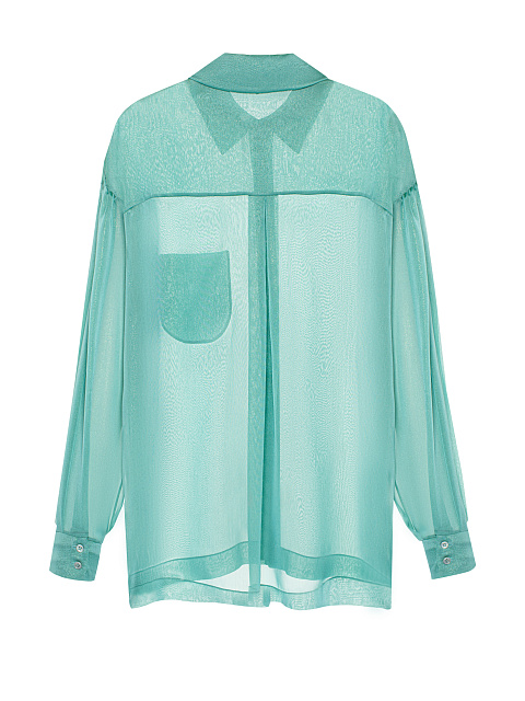 Зеленая блузка из шифона, 2