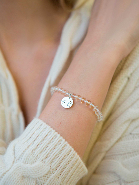 Браслет из хрусталя и серебра, 2