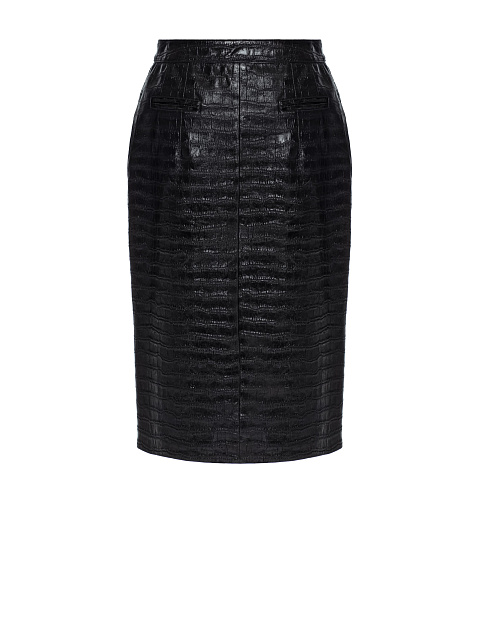 Черная юбка из кожи, 2