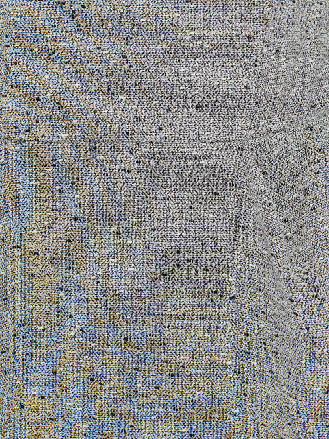 Серое платье-миди из шерсти с черным кружевом, 3