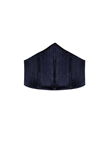 Фиолетово-синий бархатный корсет, 1