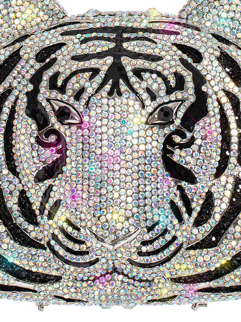 Клатч «Тигр» в разноцветных стразах, 3