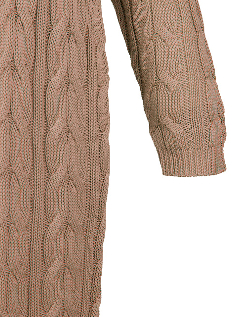 Коричневый вязаный кардиган из тенсела и шелка, 3 Коричневый вязаный кардиган из тенсела и шелка, 3