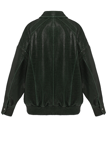 Зеленая куртка из кожи, 2