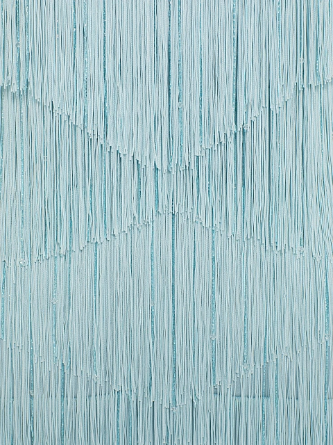 Голубое платье-мини с бахромой и бисером, 3 Голубое платье-мини с бахромой и бисером, 3