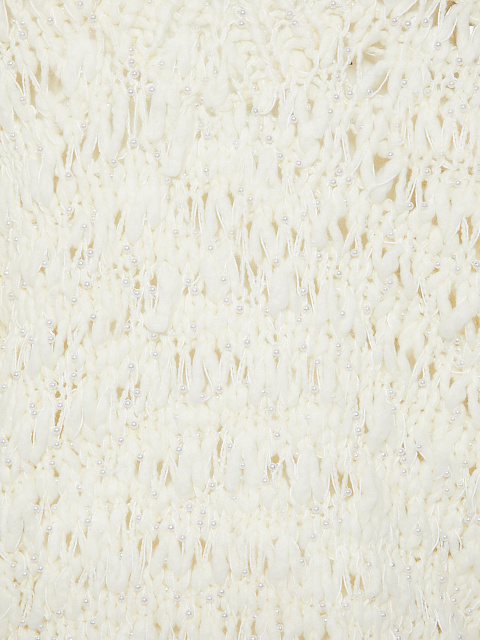 Белый пуловер из кашемира с жемчугом, 3 Белый пуловер из кашемира с жемчугом, 3