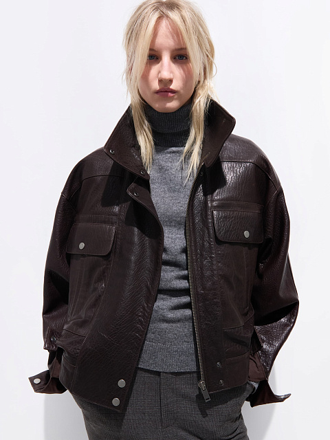 Коричневая куртка из кожи, 2 Коричневая куртка из кожи, 2