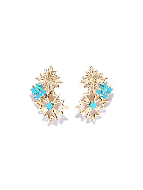 СЕРЬГИ С БИРЮЗОЙ, 1 СЕРЬГИ С БИРЮЗОЙ, 1