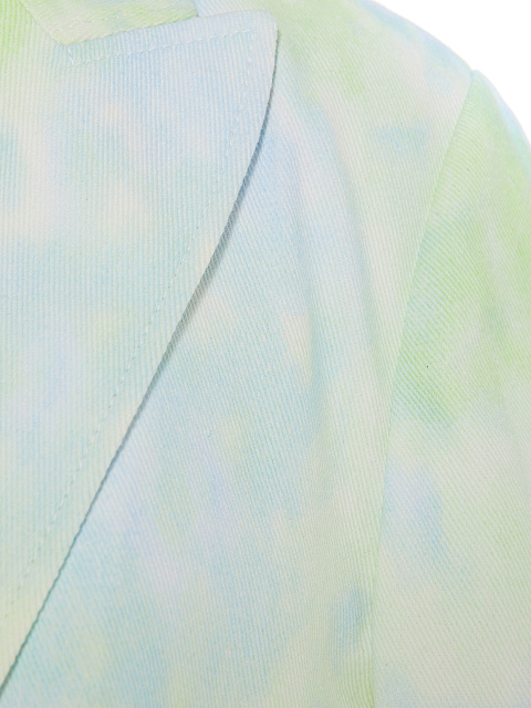 Зеленый tie-dye жакет-болеро из денима, 3 Зеленый tie-dye жакет-болеро из денима, 3