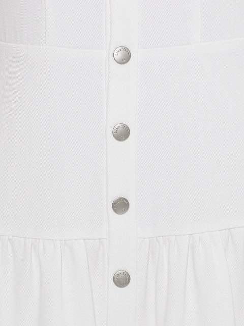 Белое платье-миди из денима, 3