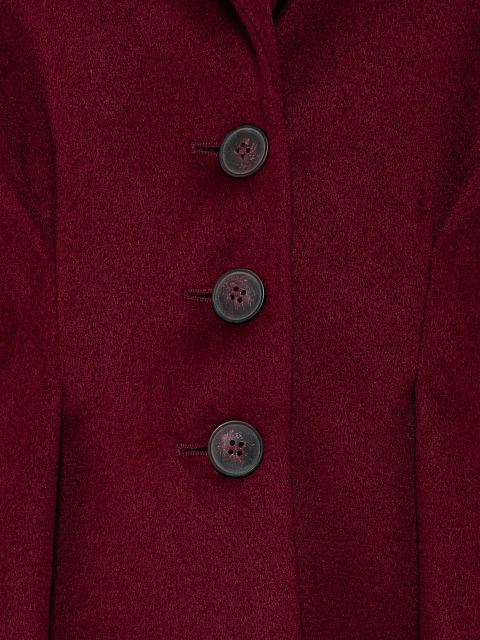 Бордовый шерстяной жакет, 3 Бордовый шерстяной жакет, 3